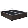 Cama Box Baú Casal Bipartido King Design Sintético Marrom 138x188x41 - 2