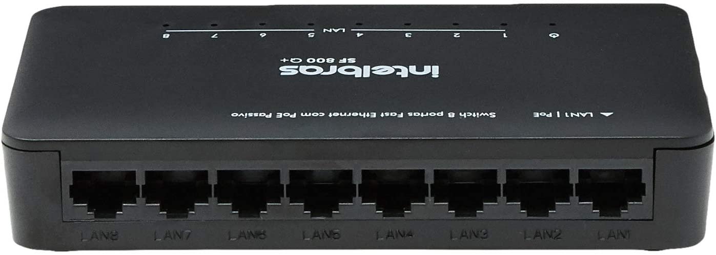 Switch 8 Portas Fast Ethernet Sf 800 Q+ Intelbras - 4