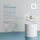 Ver imagem 3 de Lixeira Decorada Branca com Borboleta Vermelha - 20 X 20cm - 6,2 Litros
