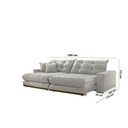 Ver imagem 3 de Sofá Duque Dois Módulos de 100cm B25cm Meu Sofá Online