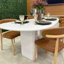 Ver imagem 6 de Mesa de Jantar Orgânica Cora 180x100 cm Base Duplo
