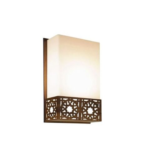 Arandela Fox Lustres Ar25 Laser 30x20x9cm Madeira, Mdf e Acrílico 1xe27 Cor:cocoa Brown