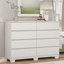 Ver imagem 1 de Cômoda Demóbile Sintra 8 Gavetas 136cm - Branco