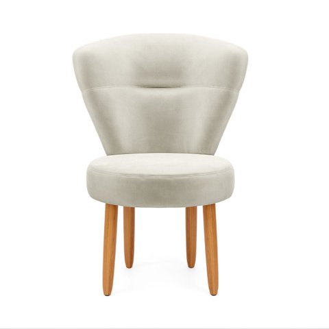 Poltrona Decorativa para Estúdio de Beleza Maquiagem Sala de Jantar Tecido Veludo Pés Palito