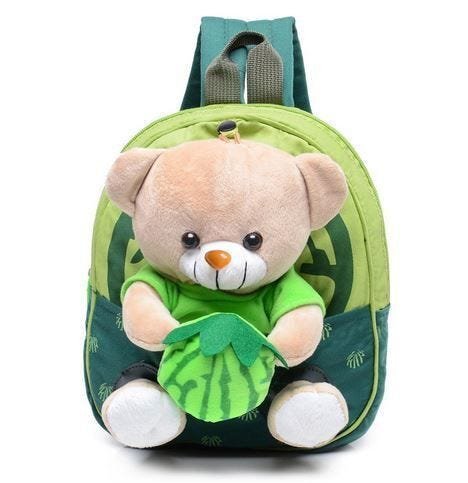 Mochila com pelúcia verde - 2