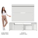 Ver mais imagens de Rack Madesa Cancun e Painel para Tv até 65 Polegadas - Branco