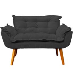 Kit Namoradeira Decorativa + 2 Poltronas Reforçadas Para Amamentação Suede - 3