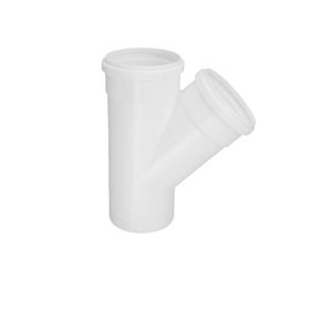Junção Simples 45º Esgoto Branca - Krona, Tamanho: 40mm x 40mm