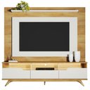 Ver imagem 2 de Home Theater Diplomata com LED com Aparador para Sala de Estar Bellíssima Cinamomo Off White –