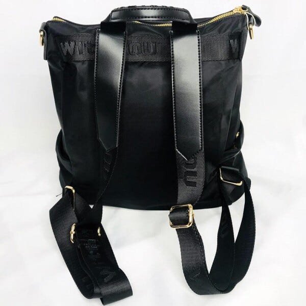 Mochila Feminina Impermeável Preto - ADJ DECOR - 6