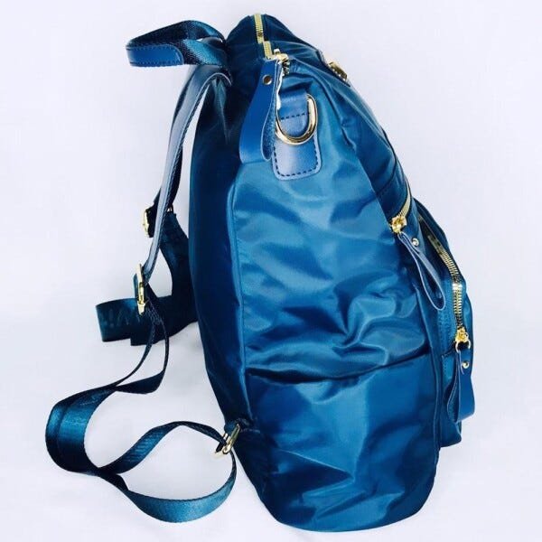 Mochila Feminina Impermeável Azul - ADJ DECOR - Azul - 2