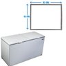 Gaxeta borracha freezer horizontal Metalfrio modelo DA550 medida 61 x 82 cm 020107G304 - 1