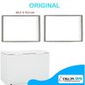 Gaxeta borracha freezer horizontal Gelopar modelo GHBA 220 e 510 litros 78 X 60 003541 - 1