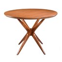 Ver imagem 1 de Mesa de Jantar Redonda 120cm Salvy Madeira Liptus Castanho Claro - Sallar Home