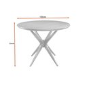 Ver imagem 3 de Mesa de Jantar Redonda 120cm Salvy Madeira Liptus Castanho Claro - Sallar Home