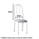 Ver imagem 3 de Kit 6 Capas de Cadeira Natal Encosto Tubular Cozinha Decoração Festas Malha Gel:papai Noel Feliz Nat