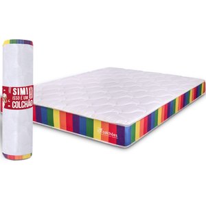 Colchão Casal A Vácuo Ortopédico Espuma Certificada 138x188x17cm - BF Colchões