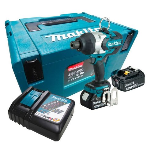 Chave de Impacto Makita C/2bat18v 3ah 800nm 11.1mm 7/16pol+maleta
