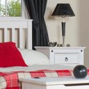 Ver imagem 3 de Cama de Solteiro de Madeira Maciça Branco Lavado