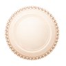 Prato Raso P/sobremesa Cristal Coração Âmbar Metalizado 20cm Lyor - 2