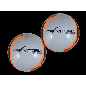kit 2 Bolas Futebol De Campo Oficial Vitoria Termofusion - Branco