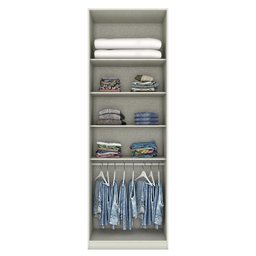 Guarda Roupa Modulado Predileto 2 Portas Areia/Jequitibá - Móveis Henn - 3