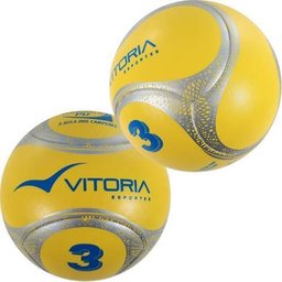 kit 2 Bolas Futebol De Campo Nº 3 Sub 12 Oficial Termotec Pu - Amarelo - 1