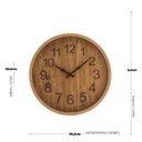 Ver imagem 3 de Relógio de Parede Plástico Basic Wood 30,5 x 4 cm | Casa Del Grande