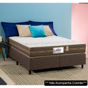 Ver imagem 2 de Base Para Cama Box Casal Queen Size Bipartido 158cm Poliéster Bordado Flora Marrom - Gazin