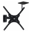 Ver imagem 2 de Suporte Televisão Articulado de Parede Universal 23 a 55 Pol + Suporte Prateleira para Dvd Cs0030asc