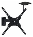 Ver imagem 2 de Suporte Televisão Articulado de Parede Universal 23 a 55 Pol + Suporte Prateleira para Dvd Cs0030asc