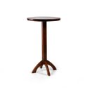 Ver imagem 1 de Mesa Bistrô Alta de Madeira 60cm Redonda Lisboa Imbuia - Melhor Móvel