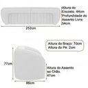 Ver imagem 4 de Sofá 2 Lugares 252cm Bipartido West Bouclé Off White - Sallar Home