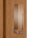 Ver imagem 6 de Guarda Roupa Casal Easy Space 6 Portas de Bater 6 Gavetas MDF com Espelho Amendoa Clean-Off White