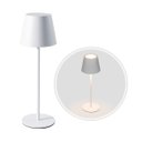 Ver imagem 1 de Luminária Abajur Milano 3w 3000k Recarregável e Dimerizavel Gaya Branco St2963