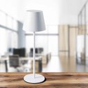 Ver imagem 3 de Luminária Abajur Milano 3w 3000k Recarregável e Dimerizavel Gaya Branco St2963