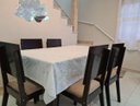 Ver imagem 2 de Kit Toalha de Mesa 4 Lugares Rendada Tnt + Toalha de Cristal - Branca 008