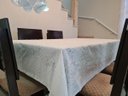 Ver imagem 4 de Kit Toalha de Mesa 4 Lugares Rendada Tnt + Toalha de Cristal - Branca 008