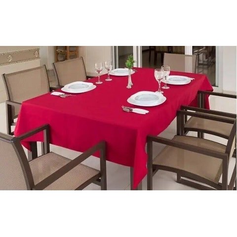 Toalha de Mesa Retangular Oxford 2,00 x 1,35 Admirare - Marrom