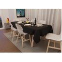 Ver imagem 1 de Toalha de Mesa Retangular Oxford 2,00 x 1,35 Admirare - Preta