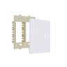 Placa 4x4 Com 1 Furo + Suporte Branco - Novara - 5