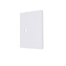 Placa 4x4 Com 1 Furo + Suporte Branco - Novara - 2