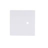 Placa 4x4 Com 1 Furo + Suporte Branco - Novara - 1