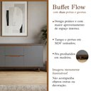 Ver imagem 2 de Buffet Flow 2 Portas Cinza para Sala de Jantar com Design Moderno e Espaço para Organização