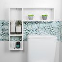 Ver imagem 1 de Nicho Porta Papel Organizador Branco para Banheiro Andorinha