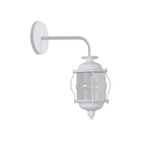 LUMINÁRIA PAREDE ARANDELA COLONIAL SINALEIRA BRANCO  - 1484/AR BR