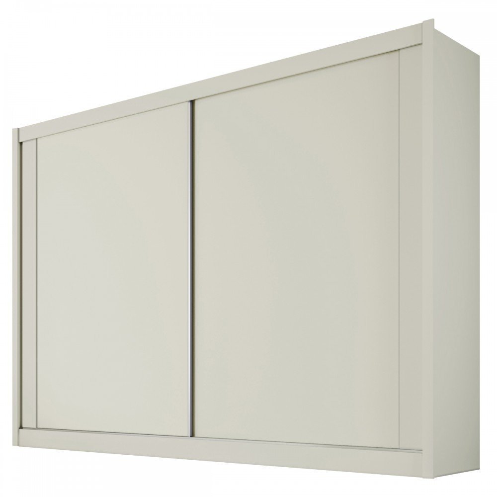 Guarda-Roupa Casal Creta 2 Portas 4 Gavetas 100% Mdf Off White/Amendoa - Europa Móveis - 5