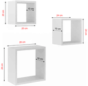 Ver imagem 3 de Kit com 3 Nichos em Mdp Branco