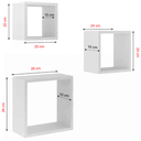 Ver imagem 3 de Kit com 3 Nichos em Mdp Branco