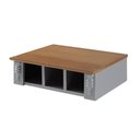 Ver imagem 1 de Armário de Cozinha Garrafeiro M550619 MDF 48,5cm Cinza Linz Móveis